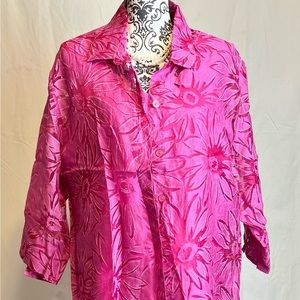 2 piece pink shirt and matching tank top